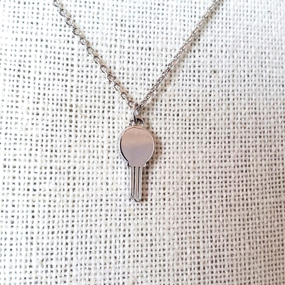PDPAOLA Sterling Silver Key Necklace